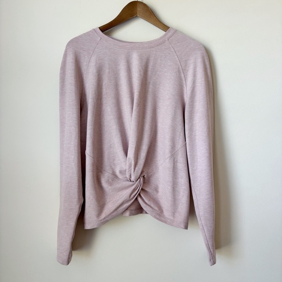 Lululemon Tuck & Gather Pullover 10 Heathered Mod Faint Coral - Picture 1 of 7